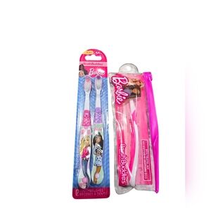 Toothbrush Set BARBIE Child Soft 3 Brush Buddies
